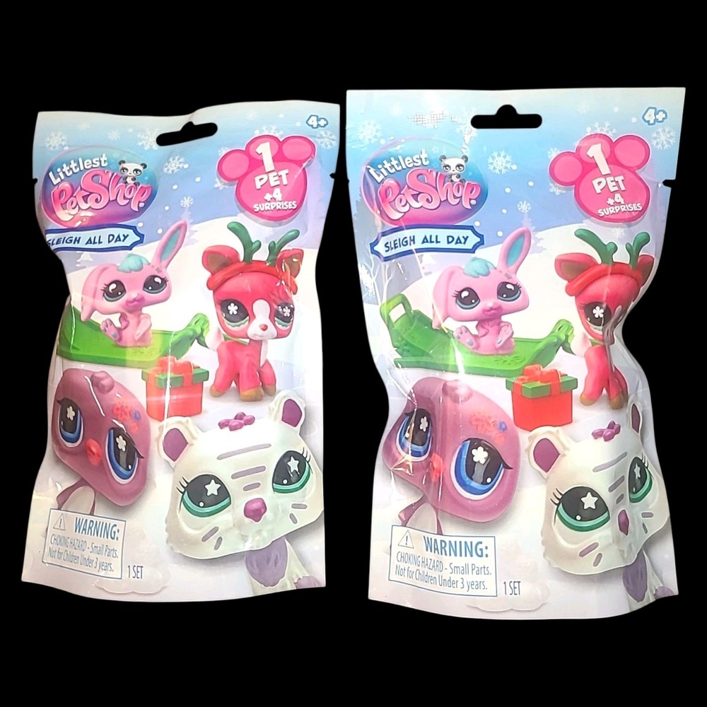 Lot of 2 Littlest Pet Shop LPS Christmas 2025 Slay All Day ~ Unopened Blind Bags